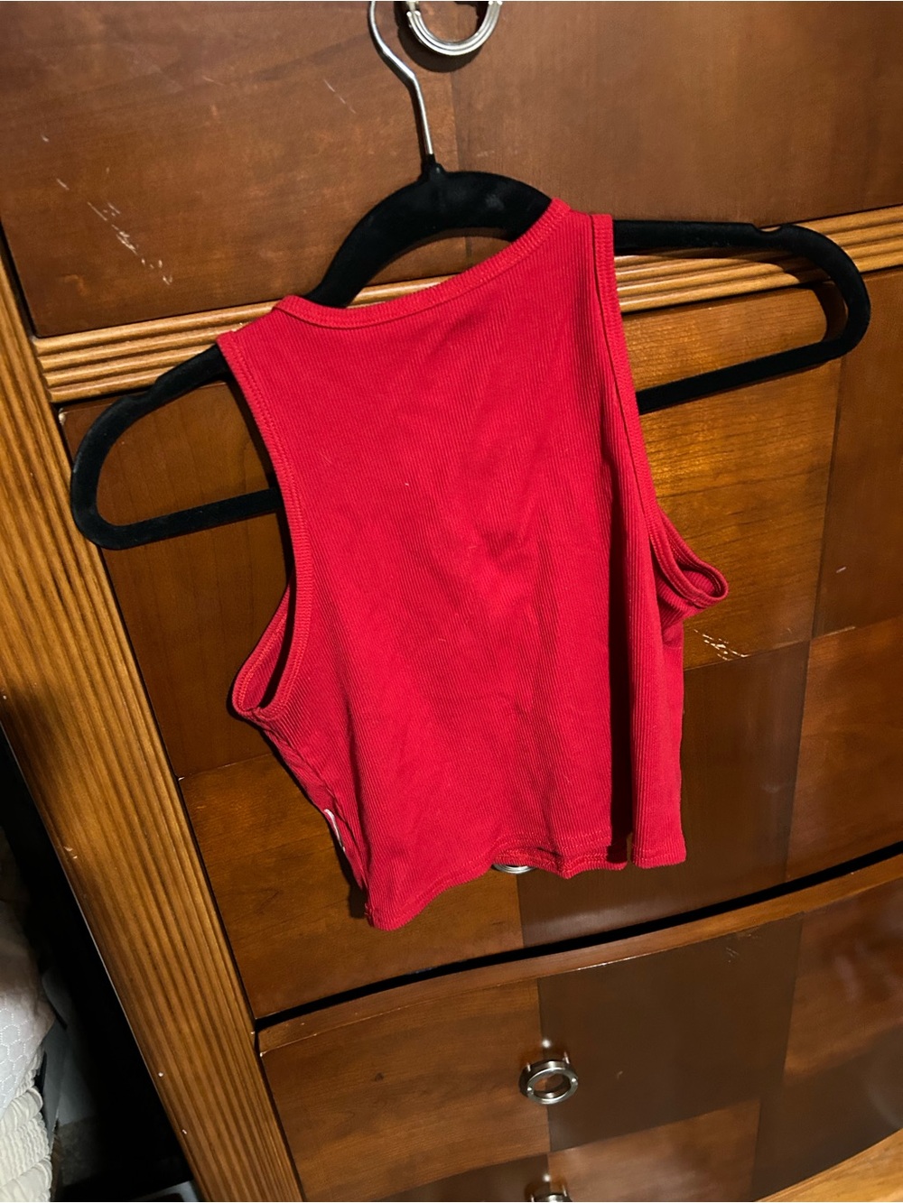 Red Skeleton Crop Top - Picture 2 of 2